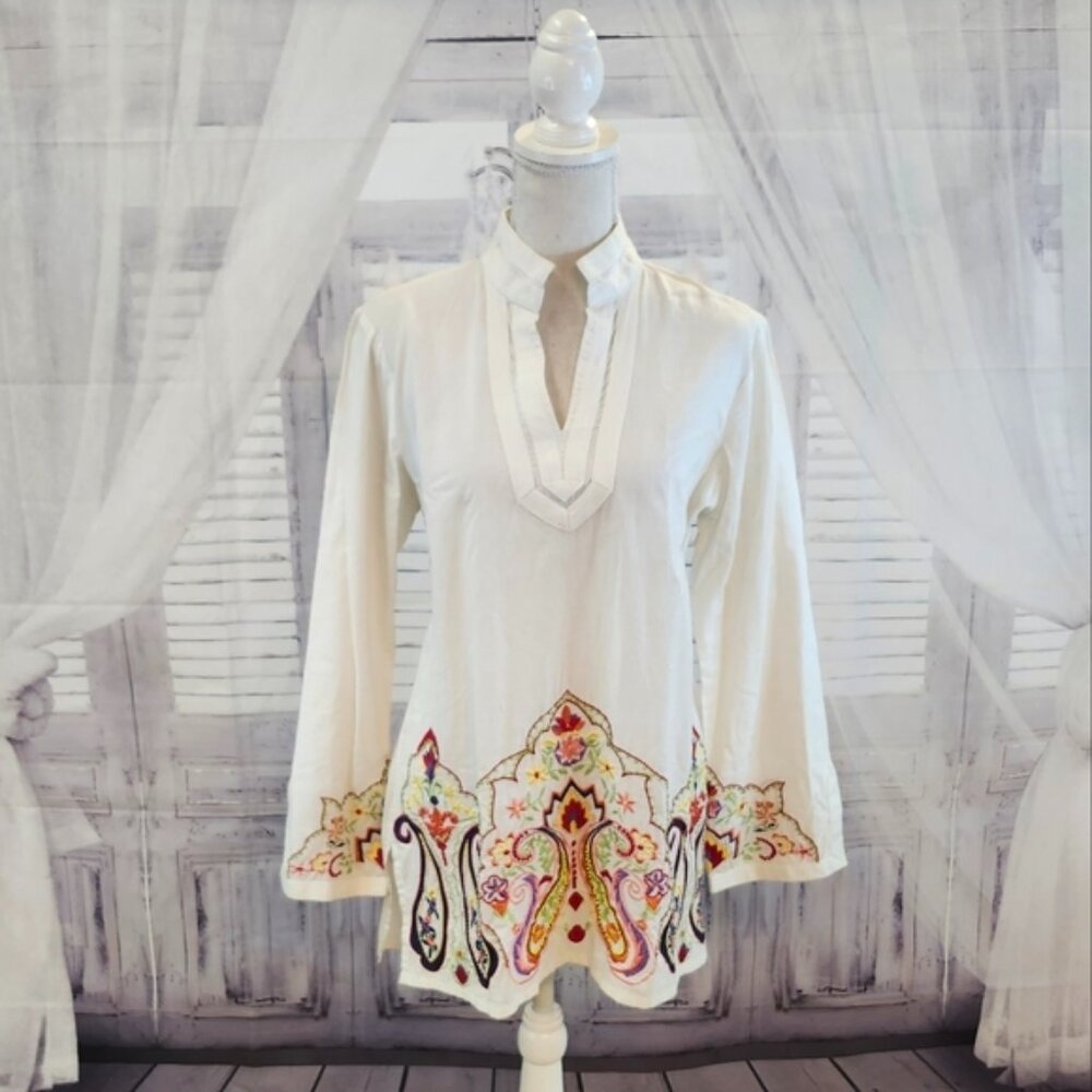 J.A.C. Embroidered And Beaded Tunic